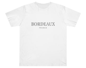 Bordeaux T-Shirt, French Wine Lover, Wine Tasting Apparel, Mens Red Wine Tee, Sommelier Gift, Luxury Designer Fashion France, Cabernet Franc