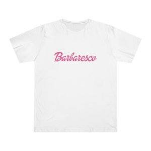 T-shirt Barbaresco, amateur de vin italien, cadeau sommelier, chemise vin pour femme, t-shirt vin rouge, dégustation de vin Barbi, poupée rétro rose, Lady Somm image 2