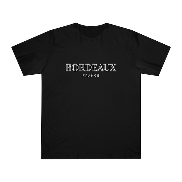 Bordeaux T-Shirt, French Wine Lover, Red Wine Tee, Sommelier Gift, Mens Wine Shirt, Wine Tasting Apparel, Luxury Designer, France Fashion