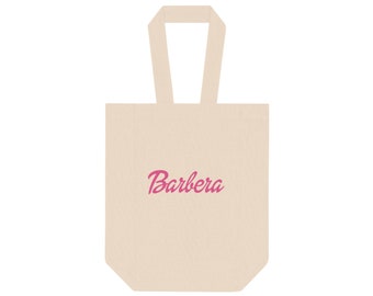 Barbera Wine Tote Bag, Wine Bottle Carrier, Wine Tasting Party, Wine Club Gift, Sommelier, Wine Shopping Bag, Barbera Barbi, Bridesmaid Gift