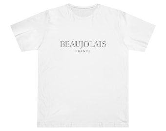 Beaujolais T-Shirt, French Wine Lover, Red Wine Tee, Beaujolais Nouveau, Sommelier Gift, Luxury Designer France, Wine Tasting Apparel, Somm