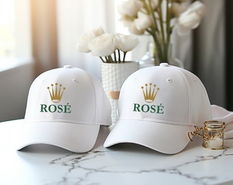 Rosé Adjustable Baseball Cap, Rosé Lover Hat, Rosé All Day, Yes Way Rosé, Drink Pink, Wine Lover Gift, Wine Hat for Him, Wine Tasting Cap