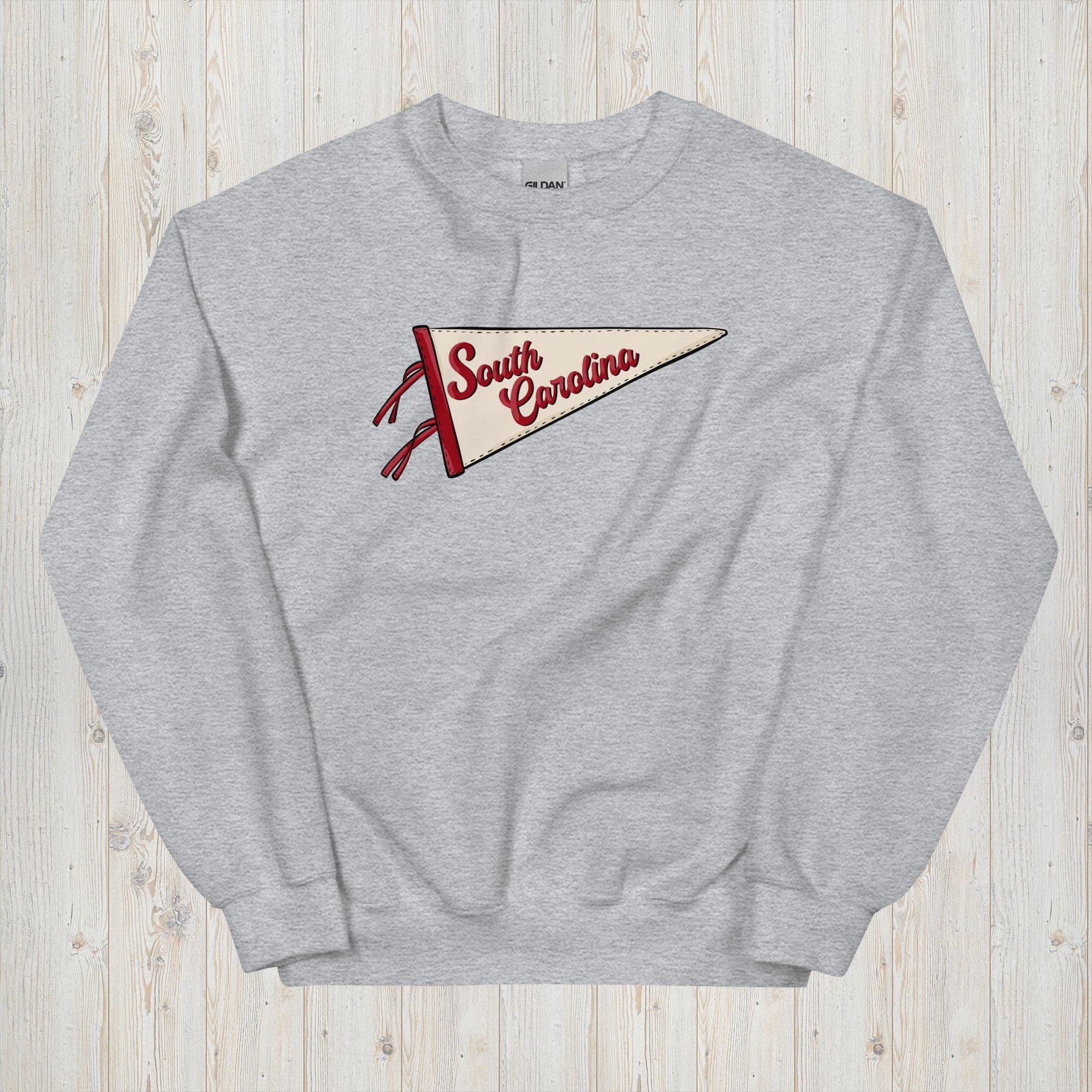 South Carolina Oversized Sweatshirt, Comfy South Carolina Crewneck, Cute Vintage South Carolina Pullover