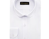Club Collar Shirts for Men | Mens Long Sleeve Dress Casual Stylish & Formal Button Up Shirts in 1920s Style