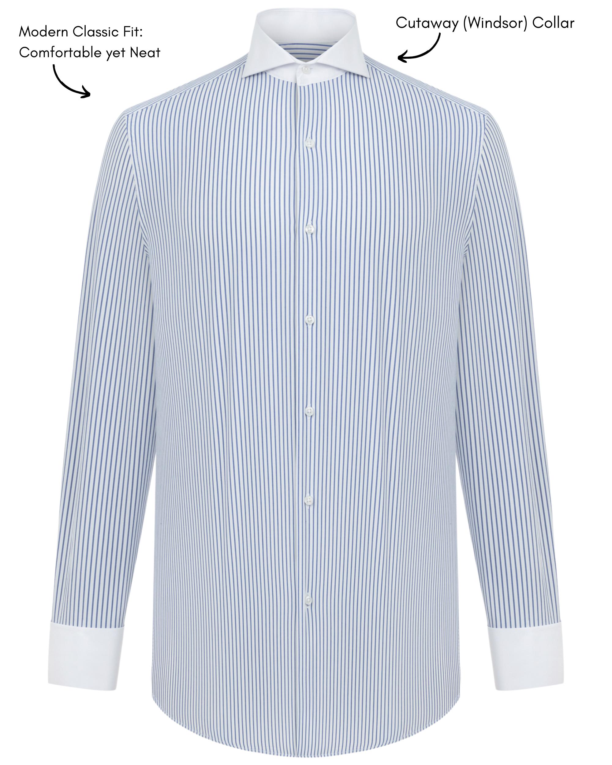 Men's Fancy French Cuff Long Sleeve Dress Shirt in Tan & Blue Paisley main image 1