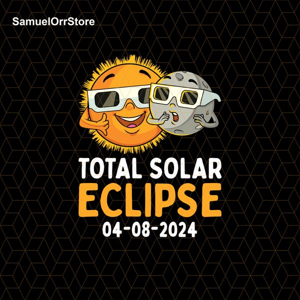 Total Solar Eclipse April 8 2024 Png, Solar Eclipse 2024 Png, Total Spring Png, Sun Moon Eclipse Png, Astronomy Lover Gift, American Eclipse