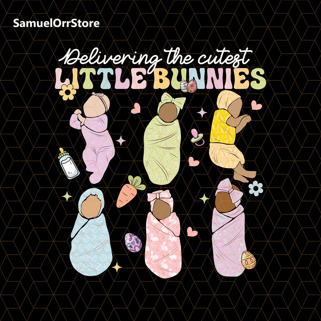 Delivering the Cutest Little Bunnies Png, Labor and Deliver Nurse Png ...