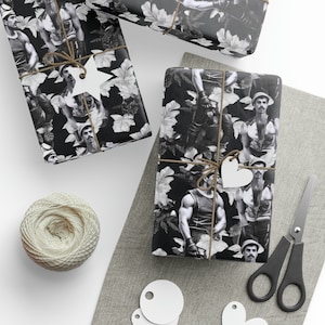 Macho Men Wrapping Paper - A Bold Tribute to 1970s Masculinity