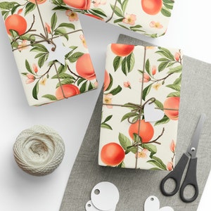 Georgia Peach Wrapping Paper - Juicy Charm for Your Gifts