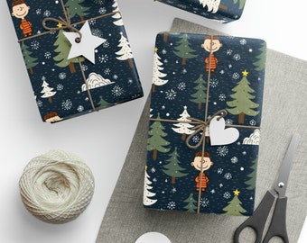 Charlie Brown Christmas Wrapping Paper – Peanuts Holiday Gift Wrap