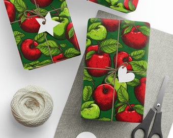 Apple Wrapping Paper - Teacher Wrapping Paper - A Teacher's Delight