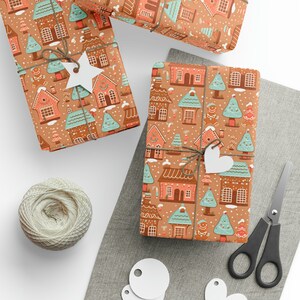 Sweet Home Gingerbread Wrapping Paper - Gingerbread Dreams Gift Wrap