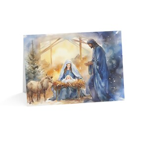 Carte de Noël Miracle de Bethléem - carte crèche - carte de Noël pour crèche