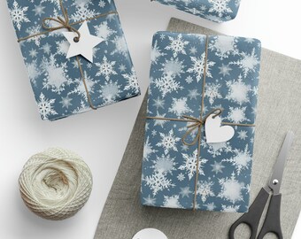 Frosty Flakes Winter Wonderland Gift Wrapping Paper - Snowy Delights Wrapping Paper Roll