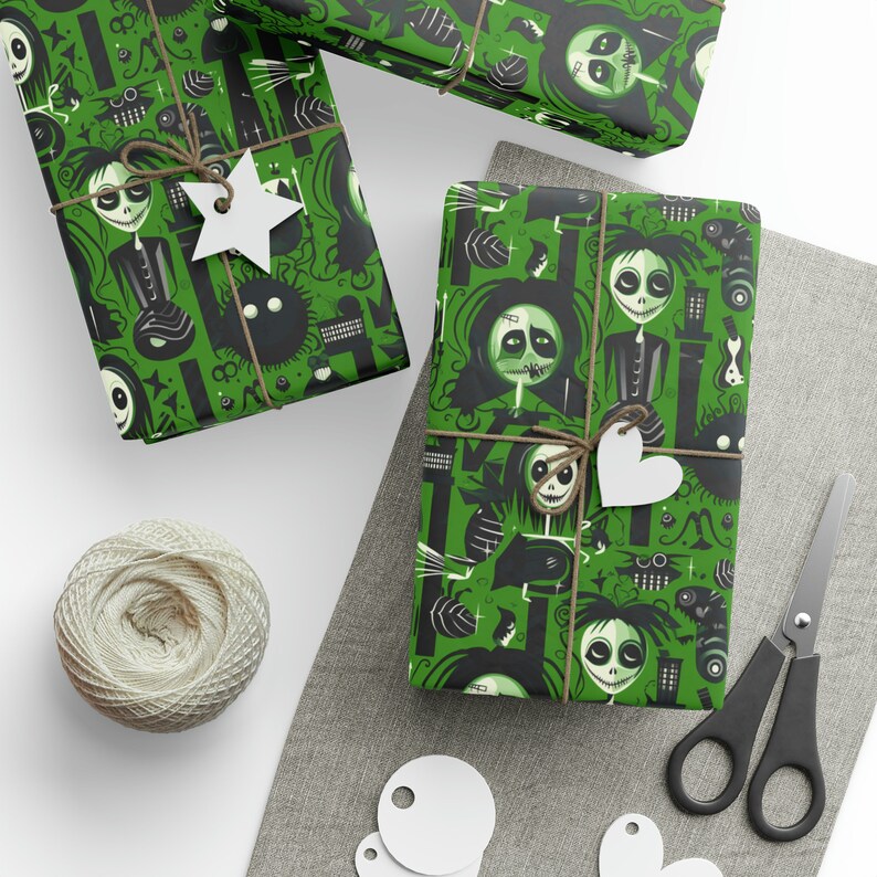 Gothic Christmas Wrapping Paper 