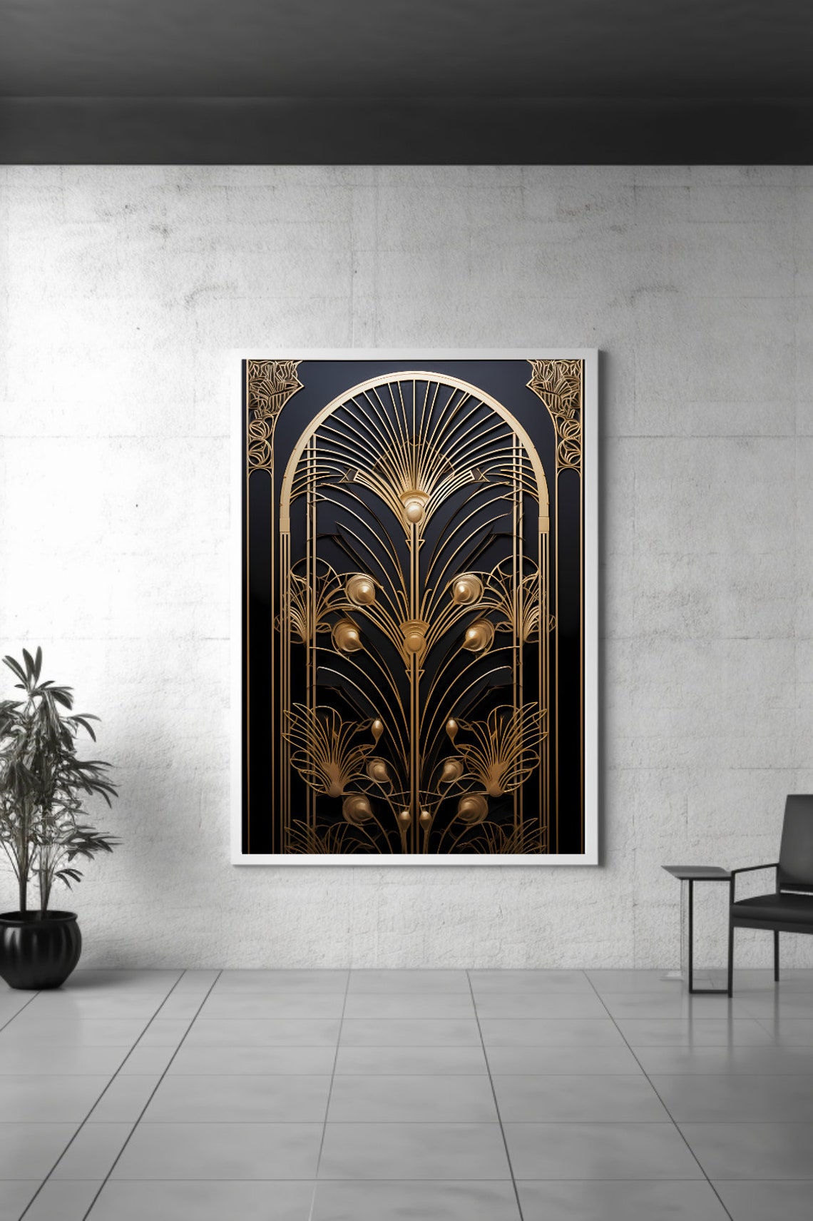 Art Deco Print | Home Décor | Wall Art Print | Printable Poster | Art ...