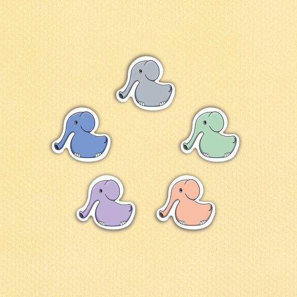 Quacktastic Elephants Sticker Strip