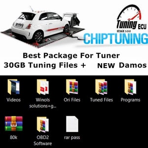 Bestes Paket für 30GB ecu Tuning Dateien + originale/modifizierte ecu Karten und Damos Kess/KTAG/FGTECH