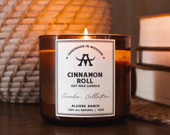Cinnamon Roll All-Natural Soy Wax Candle | 16oz