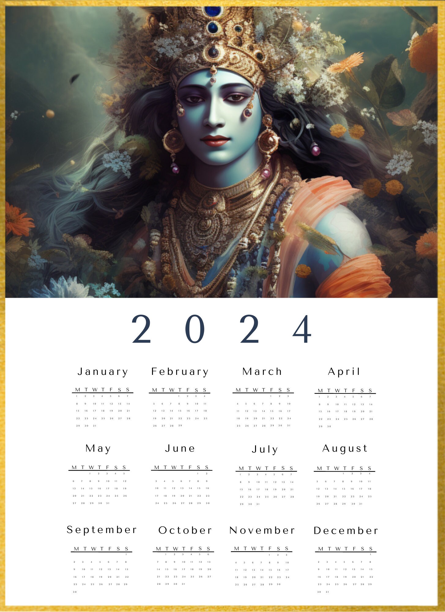 2024 Calendar With Radha Krishna Set of 10 Wall Calendars - Etsy 2024 Calendar With Radha Krishna Set of 10 Wall Calendars - Etsy
