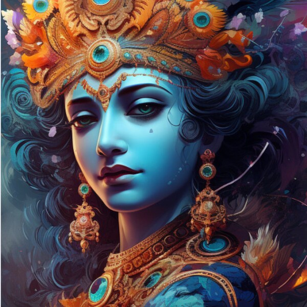 Krishna Calendar Etsy