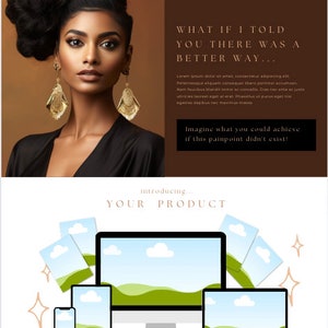 Beauty Product Sales Page Website Template Bold theme image 3