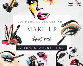 Make-up Clipart Transparent PNGs, Beauty Model Clipart, Eye lash Clipart, transparent makeup PNG clipart