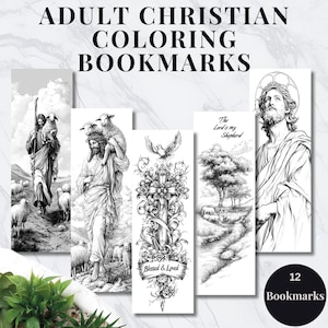 Adult Bible Coloring Bookmarks, Adult Coloring Bookmarks - Scripture Printable - Bible Verses for Relaxation and Faith Journaling