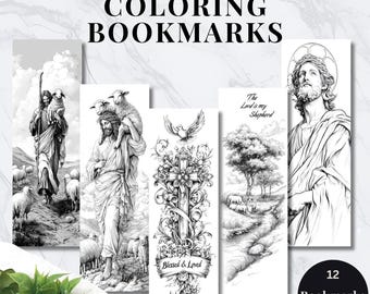 Adult Bible Coloring Bookmarks, Adult Coloring Bookmarks - Scripture Printable - Bible Verses for Relaxation and Faith Journaling