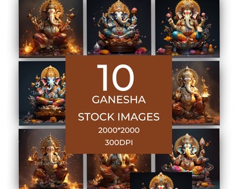 Images de Ganesh pour Diwali, calendrier et prière