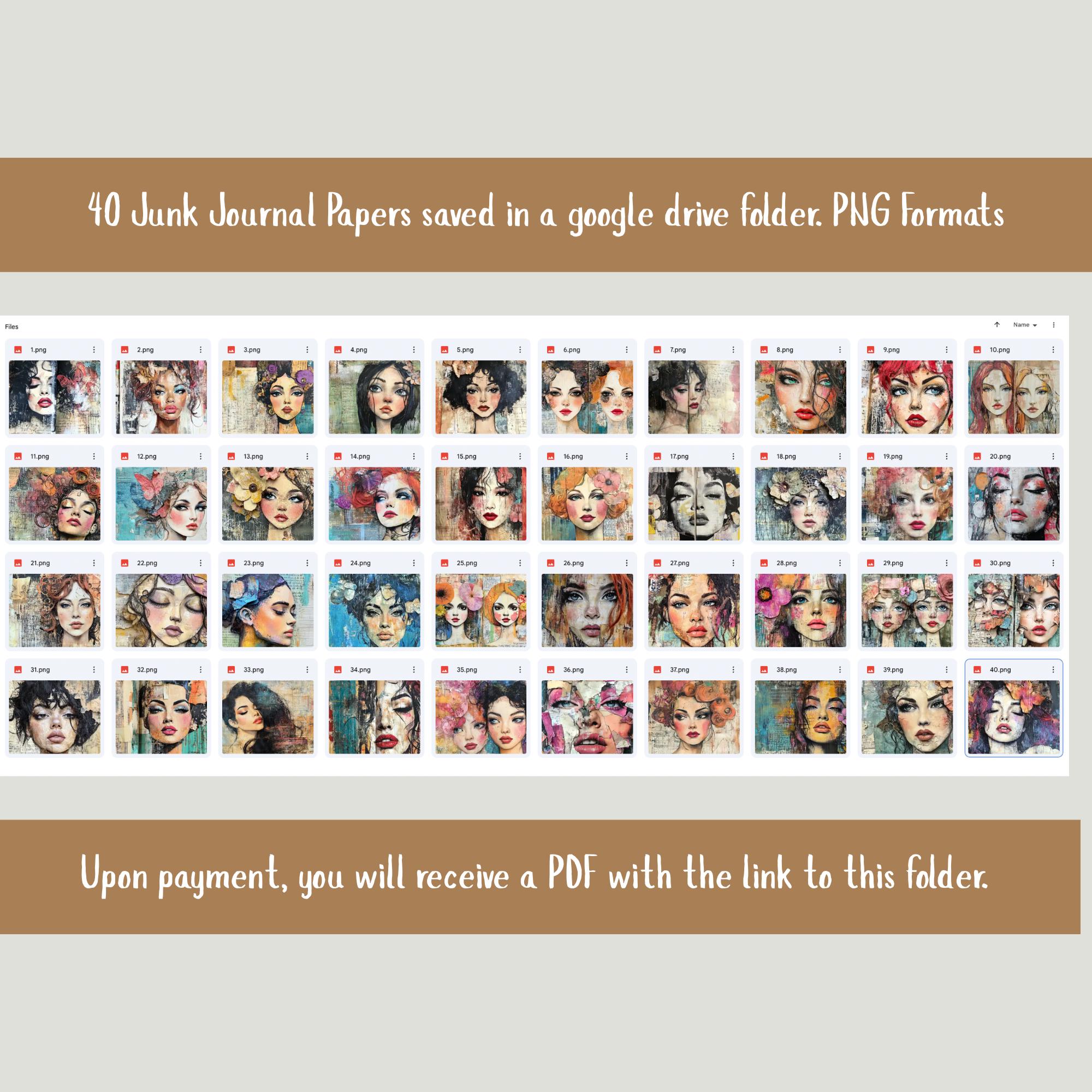 Mixed Media Junk Journal Paper Pack | 40 Digital Collage Sheets | Bold ...