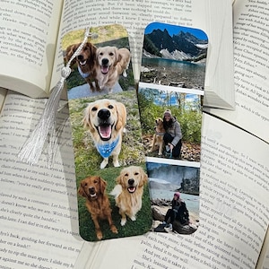 Personalized Photo Bookmarks, Create Your Own Custom Photo Bookmark, Customizable Photo Bookmarks,Custom Photo Bookmark Gift, Christmas Gift