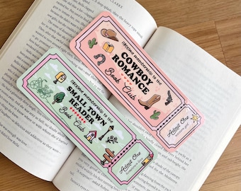 Small Town Reader Bookmark, Booklover, Cowboy Bookmark, Heartless Bookmark, Chestnut Springs Bookmark, Small Town Trope