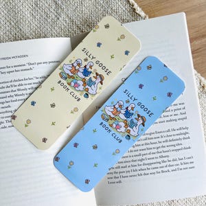 Silly Goose Book Club Bookmark, Blue Bookmark, Duck Bookmark, Silly Goose Bookmark, Funny Bookmark