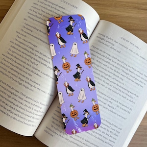 Halloween Bookmark, Booklover, Spooky Bookmark, Ghost Bookmark, Cute Halloween Bookmark, Goose Bookmark