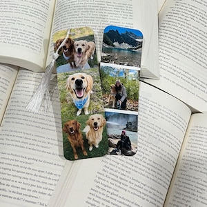 Personalized Photo Bookmarks, Create Your Own Custom Photo Bookmark, Customizable Photo Bookmarks, Custom Photo Bookmark Gift, Father&#39;s Day