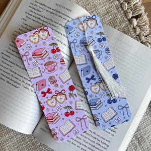 Girly Bookmark, Coquette Bookmark, Girly Bookmark, Gingham Bookmark, Bow Bookmark
