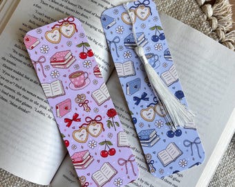 Girly Bookmark, Coquette Bookmark, Girly Bookmark, Gingham Bookmark, Bow Bookmark