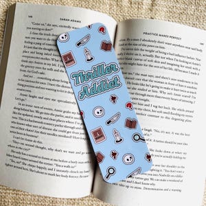 Thriller Bookmark, Mystery Bookmark, Thriller Lover Bookmark, True Crime Bookmark