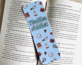 Thriller Bookmark, Mystery Bookmark, Thriller Lover Bookmark, True Crime Bookmark