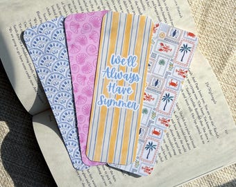 Summer Bookmarks, Beach Bookmark, The Summer I Turned Pretty Bookmark, Beach Day Bookmark