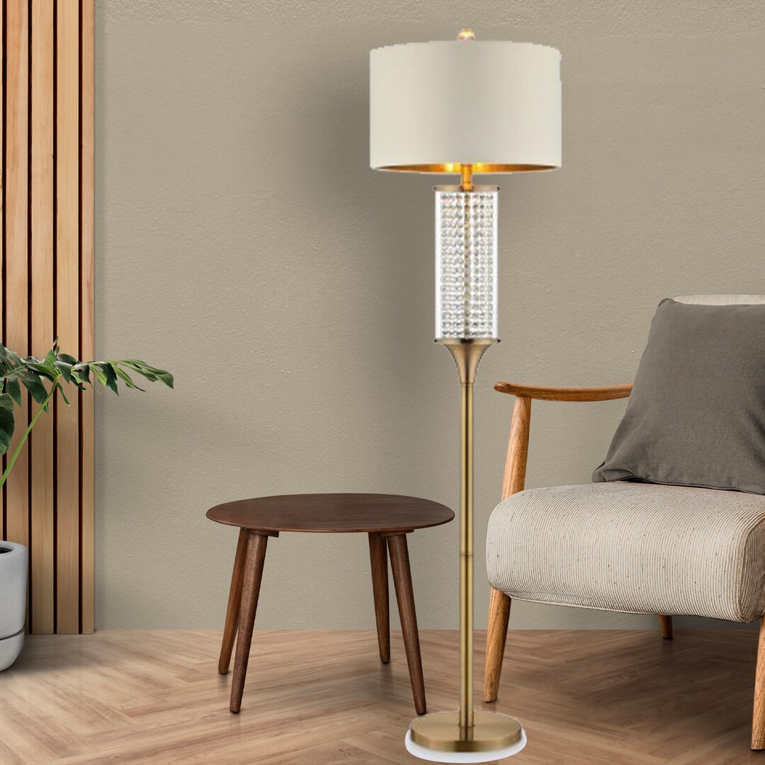 Crystal Floor Lamp Baby Birth Gift Light Personalized Floor Etsy