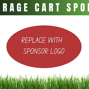Golf Tournament Cart Sign Template