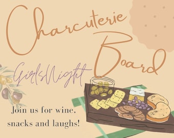 Charcuterie Board Invitation | Charcuterie Board | Charcuterie Digital Invitation Template | Charcuterie Canva Template | Charcuterie