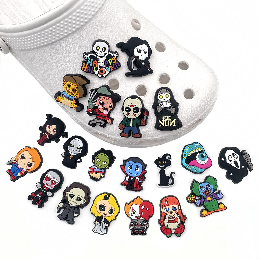 9 Pcs Halloween Witchy Shoe Charms for Clogs Sandals Decoration, Shoes DIY Accessories for Women & Men,Temu