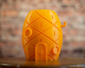 Vaso per piante Spongebob, Vaso succulento, Fioriera Spongebob Squarepants, Vaso per piante di ananas, Vaso per piante unico, Vaso per piante stampato in 3D