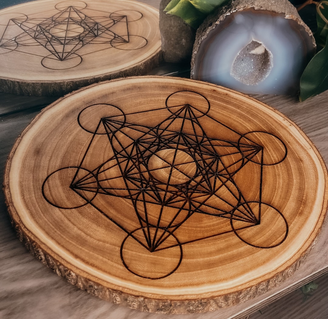 Crystal Grid, Wooden Crystal Grid, Meditation Grid, Wooden Crystal Grid ...