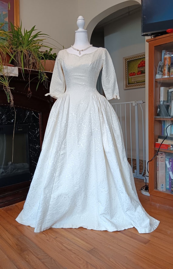 1950s Emma Domb Custom Made wedding dress