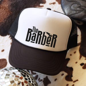 The Barber Trucker Hat, Barber Hat, Barber Apparel, Retro Trucker Hat, Barber Gift, Barber Shop, Gift For Barber