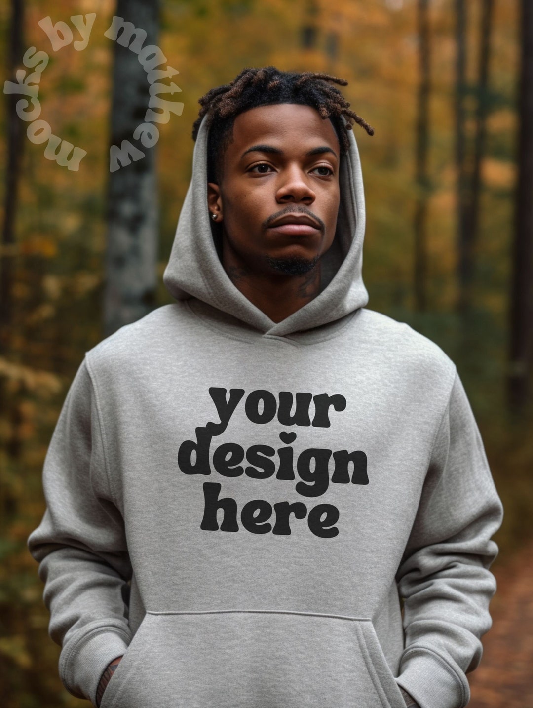 Gildan 18500 Sweatshirt Mockup Sport Gray Hoodie Cozy Etsy